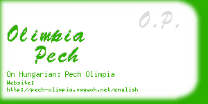 olimpia pech business card